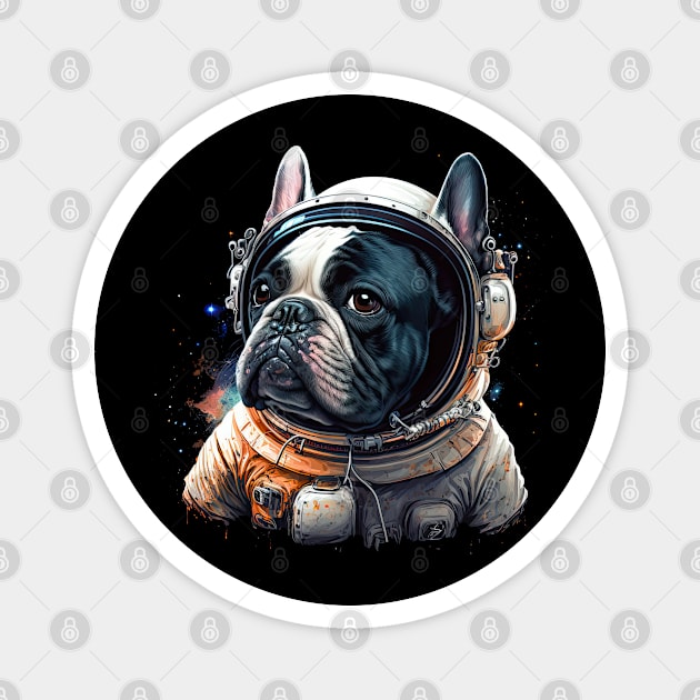 French Bulldog Astronaut Magnet by JayD World